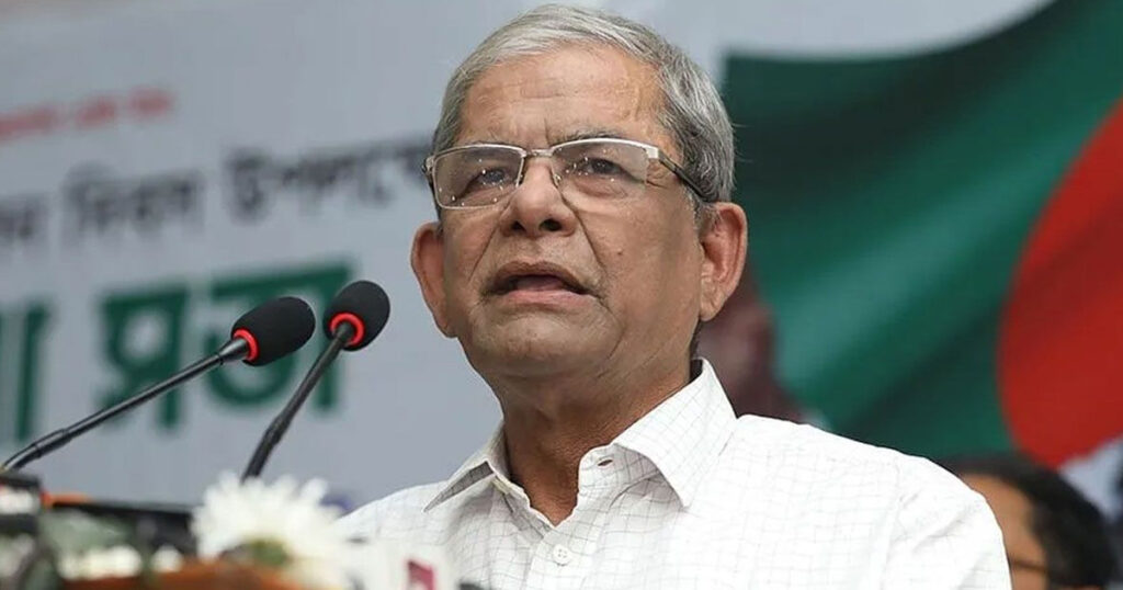 শুধু হাসিনা নয়, আওয়ামী লীগেরও বিচার হওয়া উচিত: মির্জা ফখরুল